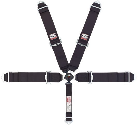 Simpson Racing 3" Camlock HarnessRotary Camlock - 55" - Pull Down - HANS Shoulders - All Black