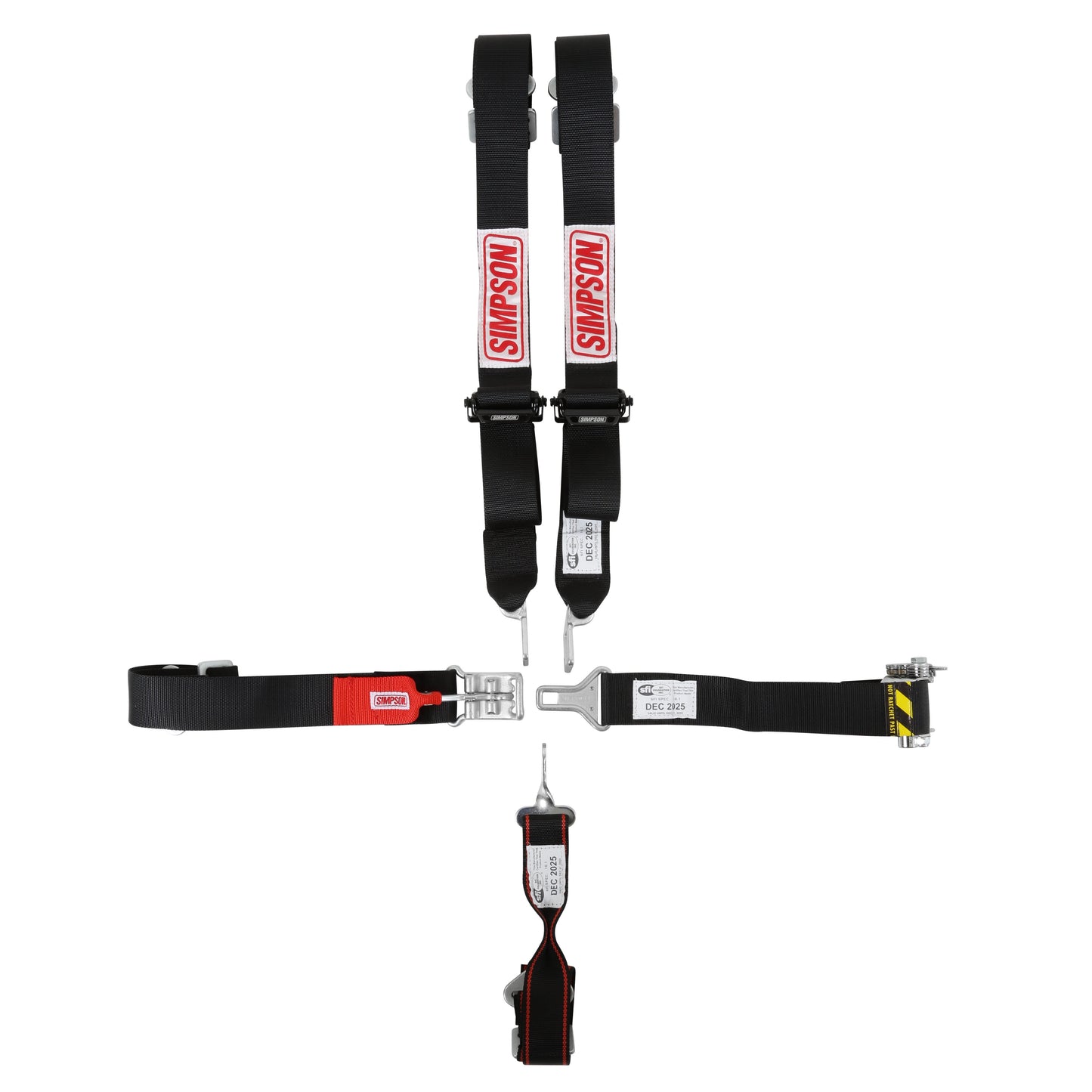 Simpson Racing Ratchet Harness2" ratchet set with left side ratchet