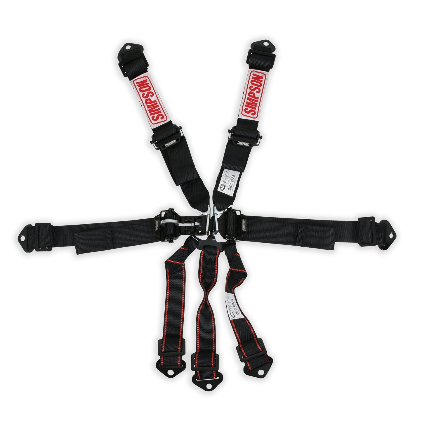 Simpson Latch & Link Harness 2" Double Pull down SFI 16.17-point, Bolt in