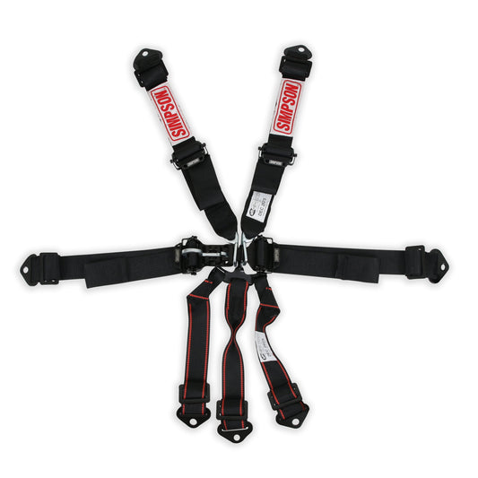Simpson Latch & Link Harness 2" Double Pull down SFI 16.17-point, Bolt in