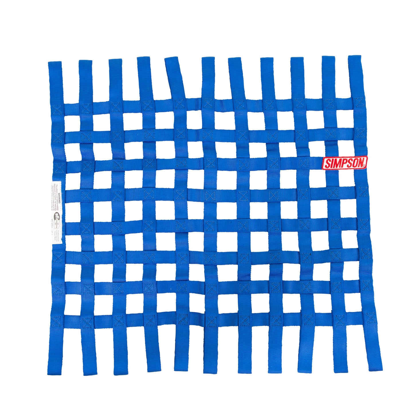 Simpson Racing Standard Stock Car Window NetBLUE - 24" X 24" Square
