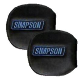 Simpson Racing YXZ Door Latch Pads Black/Blue (pair)Black with blue embroidery