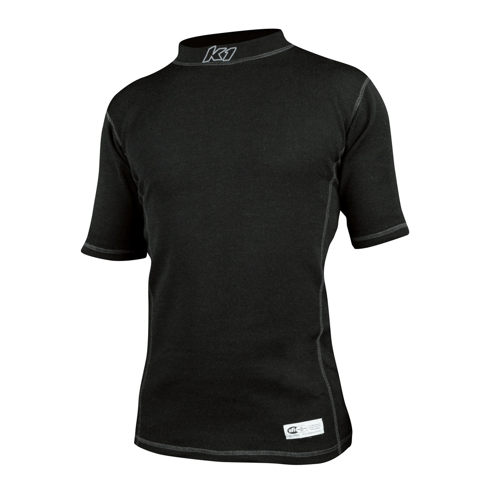 K1 Precision Youth Meta-Aramid Undershirt - Short Sleeve, Black, 3XS