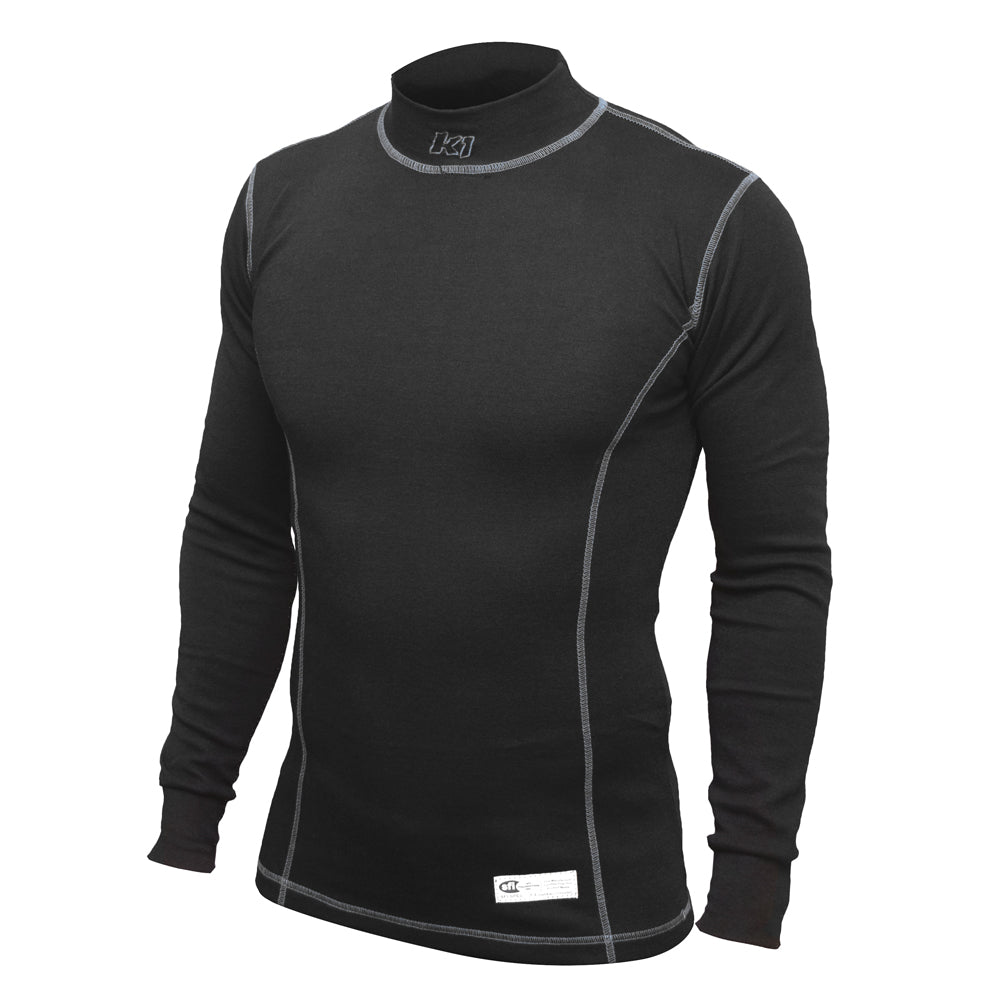 K1 Precision Youth Meta-Aramid Undershirt - SFI 3.3 - Long Sleeve, Black, 4XS