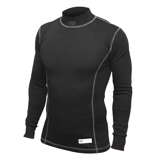 K1 Precision Youth Meta-Aramid Undershirt - SFI 3.3 - Long Sleeve, Black, XS