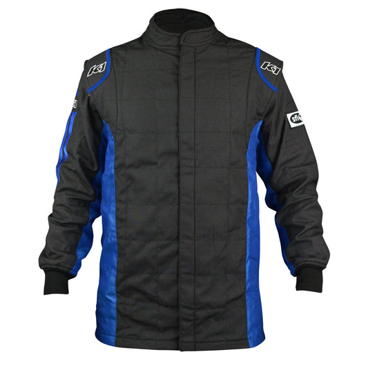 K1 Sportsman Adult Nomex® Fire Jacket - SFI 3.2A/5 - Black, Blue - Small 48