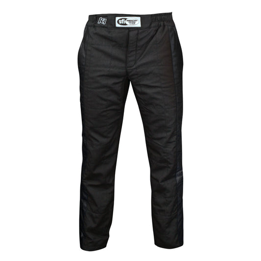 K1 Sportsman Adult Nomex® Fire Pants - SFI 3.2A/5 - Black, White - Large/XL 58